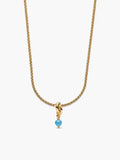 14k Gold Plated December Birthstone Necklace Set