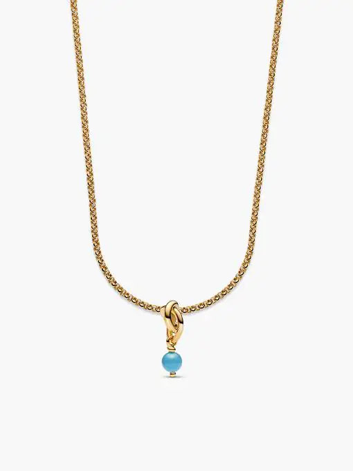 14k Gold Plated December Birthstone Necklace Set