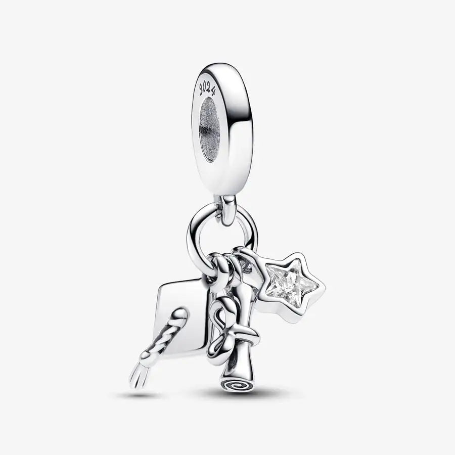 2024 Graduation Dangle Charm Bracelet Set