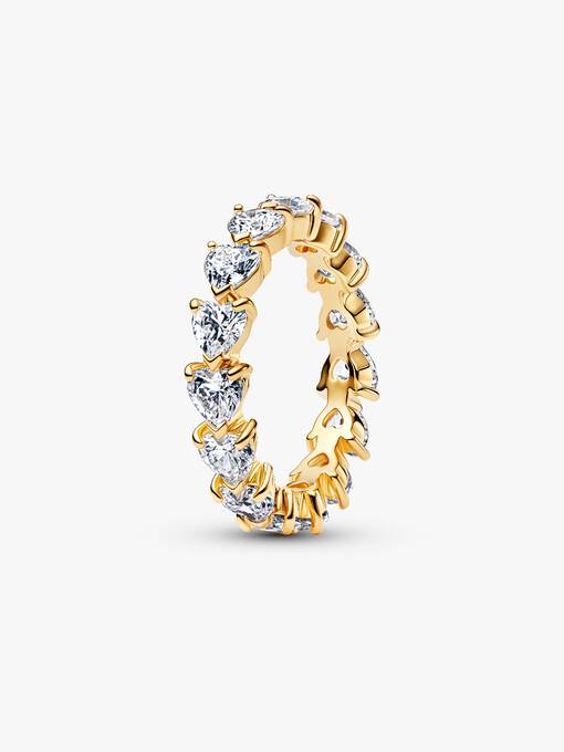 Band of Clear Hearts Ring